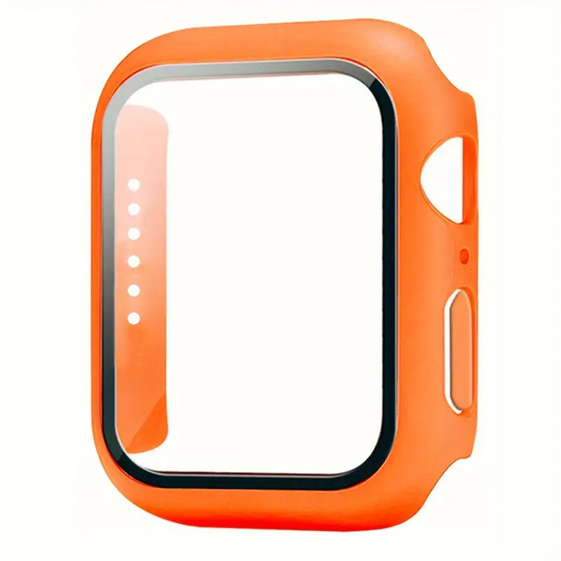 Protector de pantalla de cristal y funda para Apple Watch