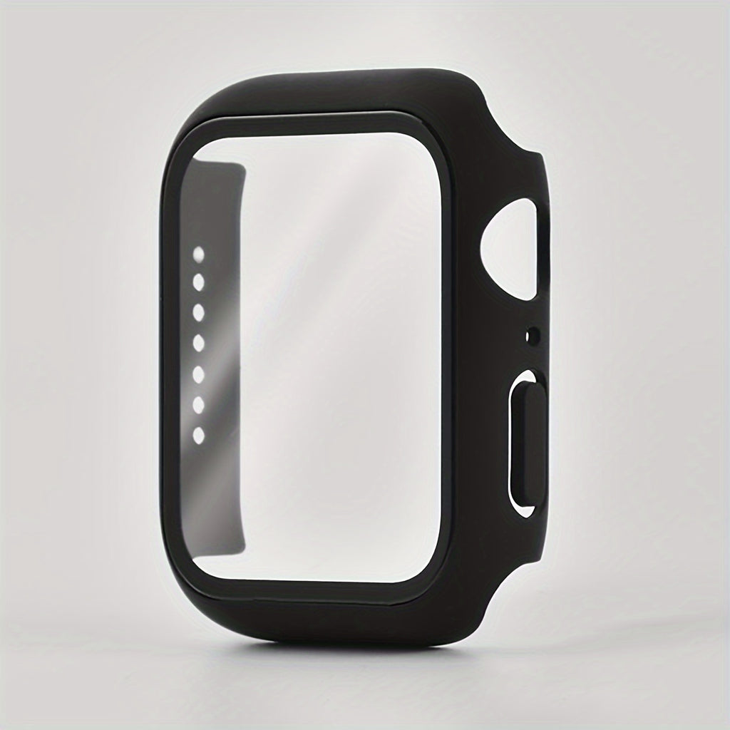 Protector de pantalla de cristal y funda para Apple Watch