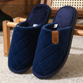 Pantuflas azules de suela dura para hombre
