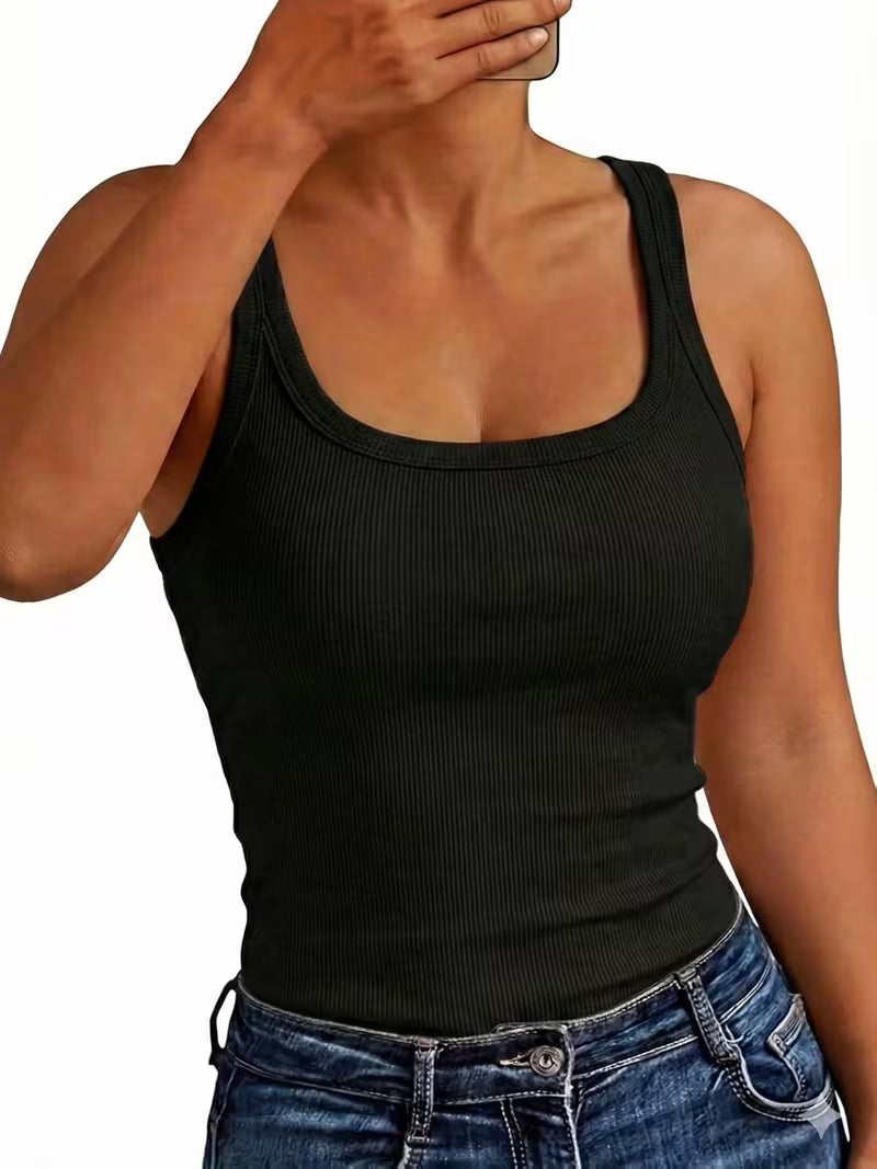 Camiseta de tirantes acanalada