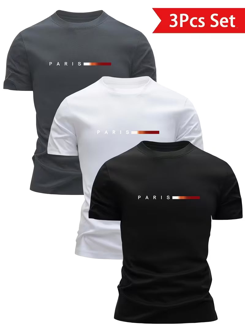 Camisetas Transpirables Ligeras de Hombre Pack de 3.