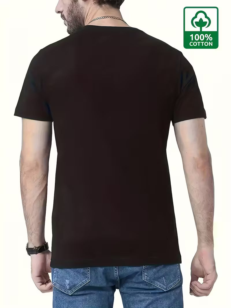 Sort T-shirt 100% bomuld