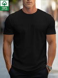 Sort T-shirt 100% bomuld