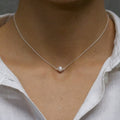 Collar de plata con pequeña bola de plata 925