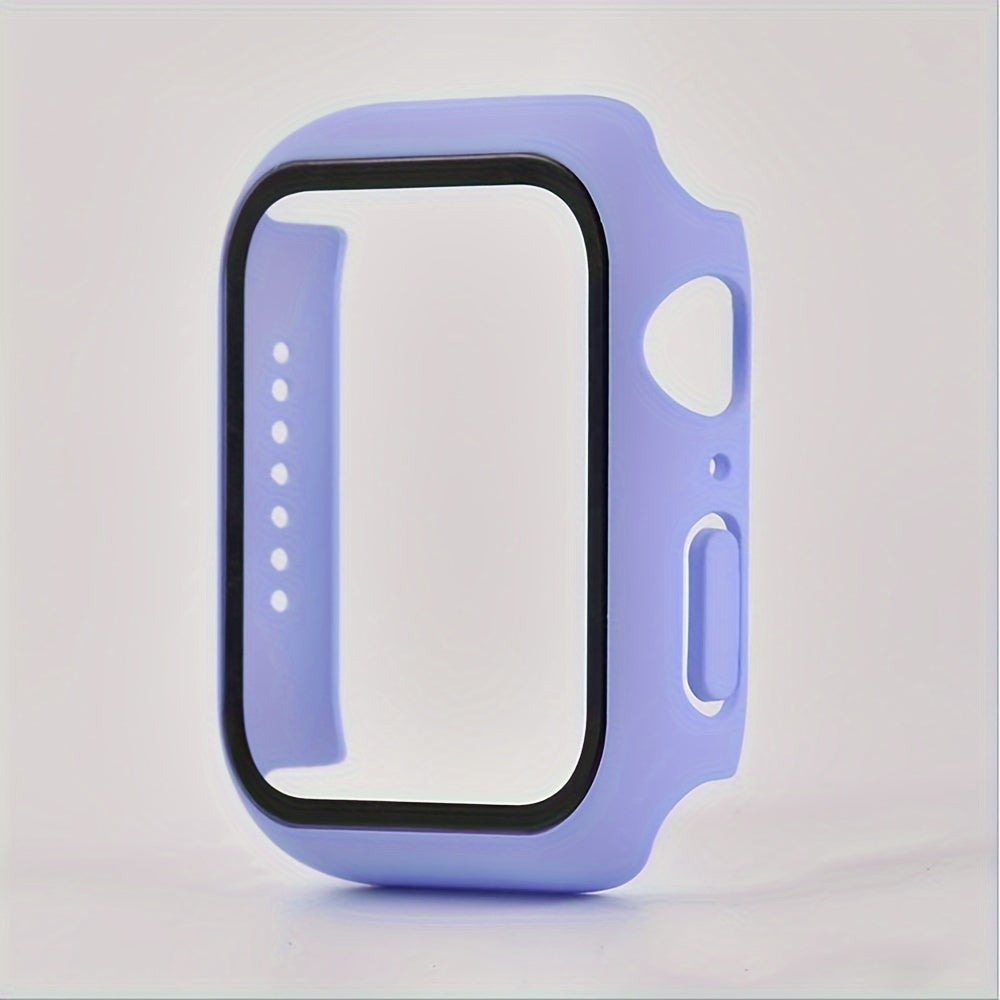 Protector de pantalla de cristal y funda para Apple Watch