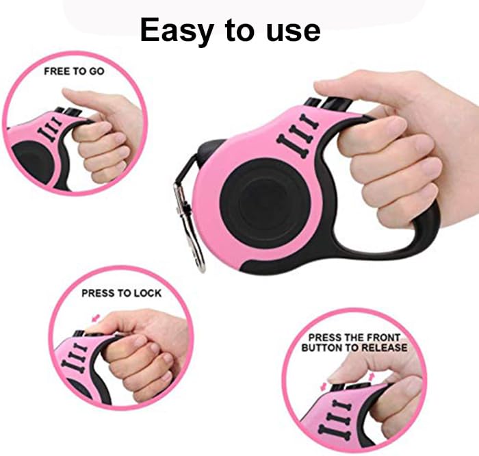 Correa retráctil automática para perros/gatos