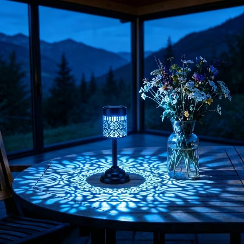 Pæonformet Bordlampe