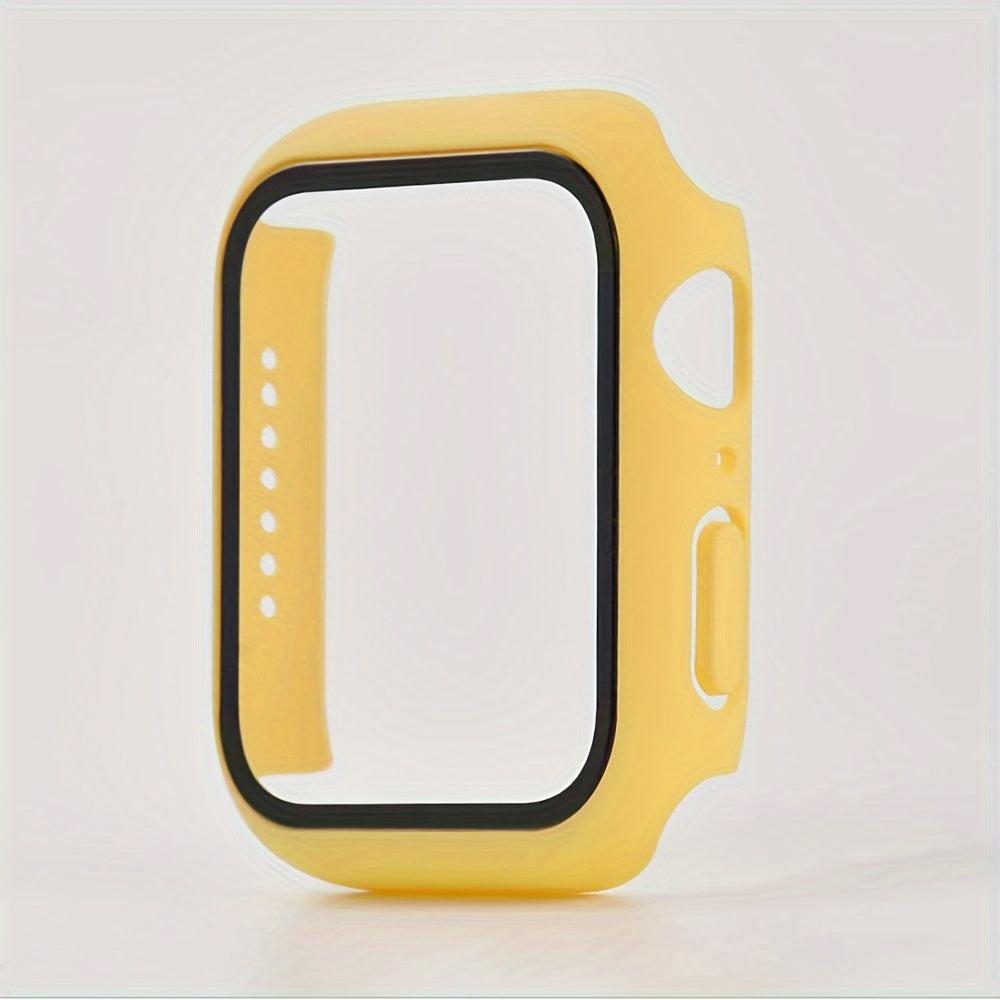 Protector de pantalla de cristal y funda para Apple Watch