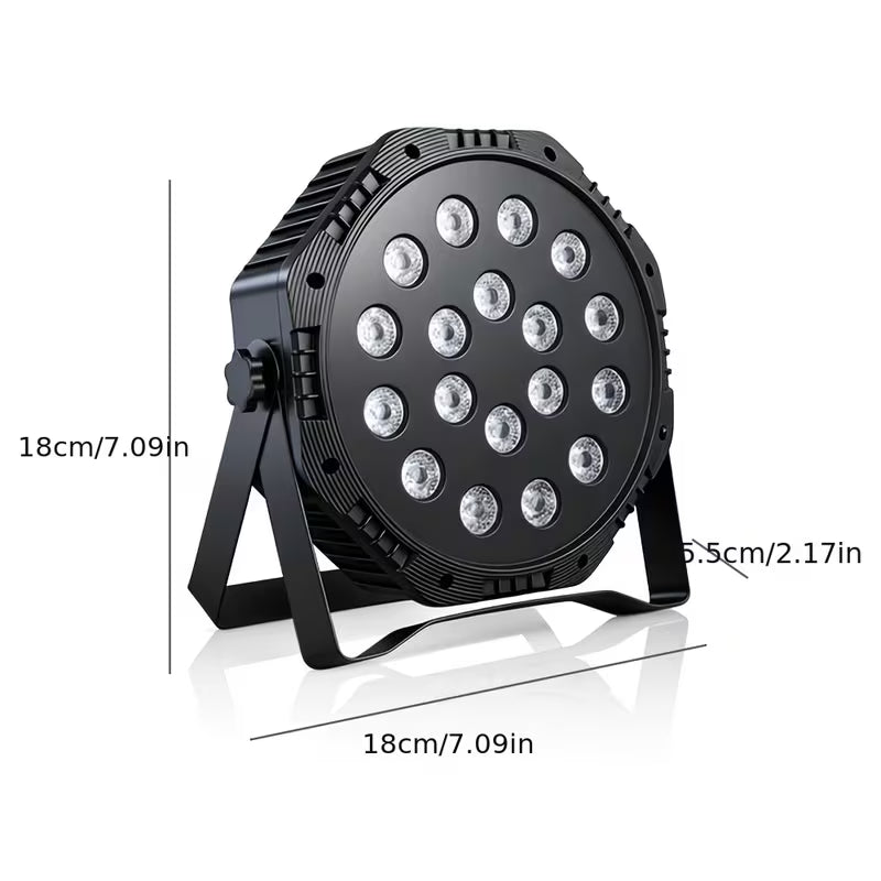Focos Par RGB de cabeza móvil