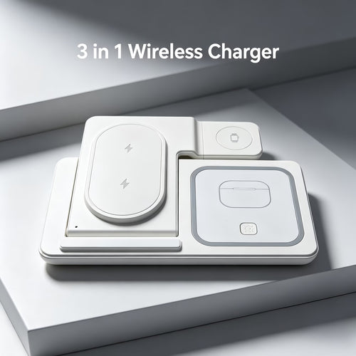 Cargador inalámbrico 3 en 1 para productos Apple "Blanco"