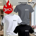 Camisetas de manga corta para hombre, paquete de 3