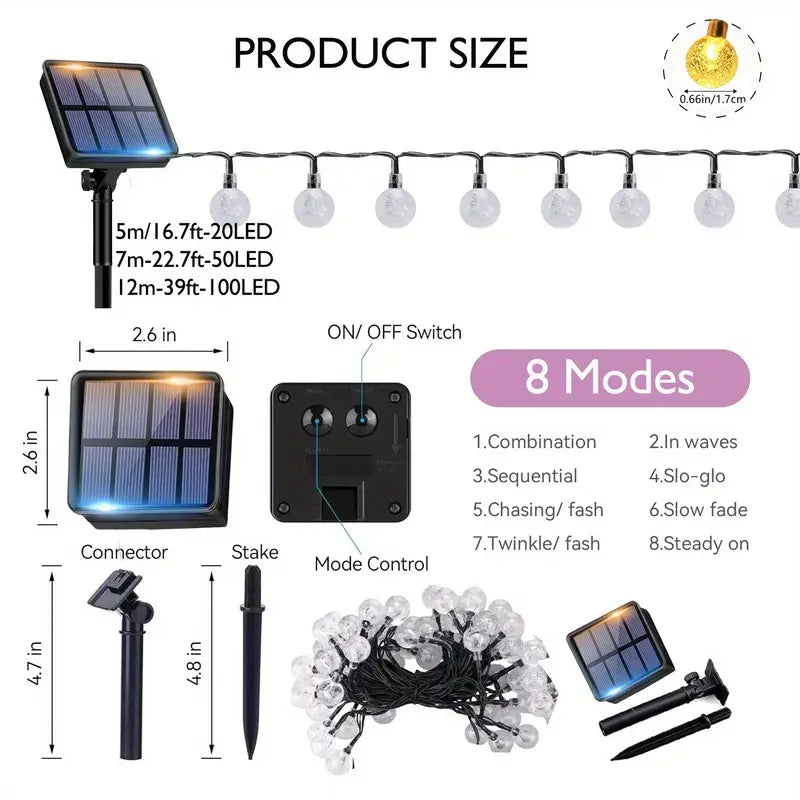 Luces solares LED de exterior