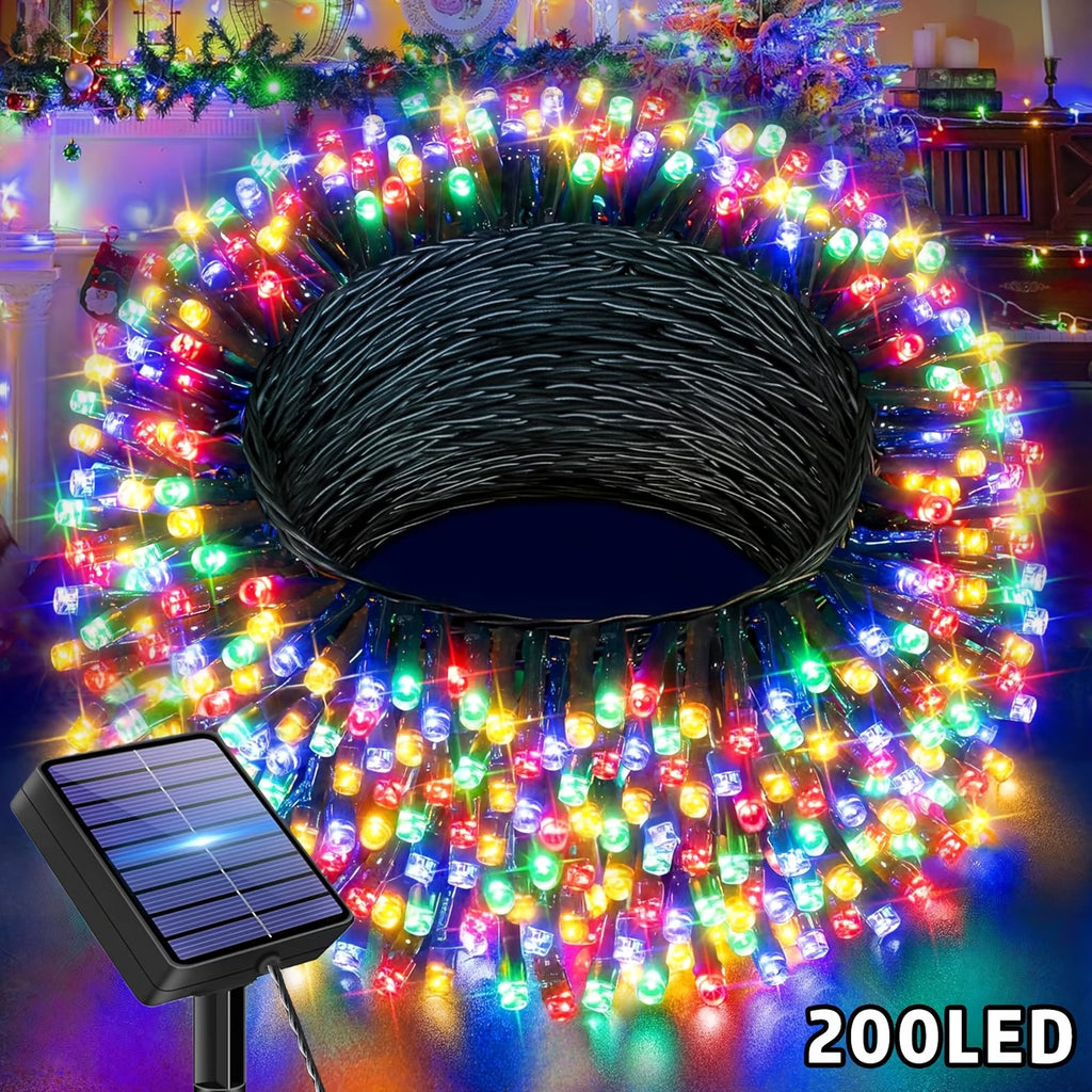 Solcellelyskæde 300/200/100 LED