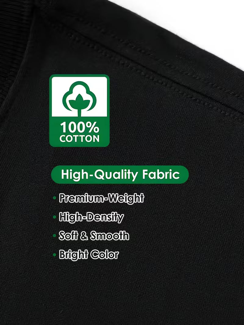 Sort T-shirt 100% bomuld