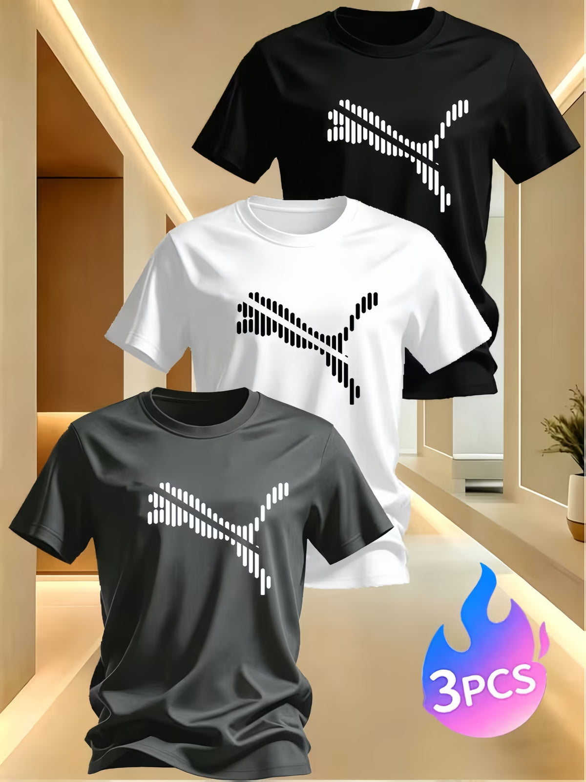 Camisetas deportivas paquete de 3