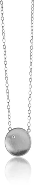 Collar de plata Nexus con brillante
