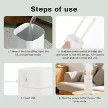Humidificador creativo con doble boquilla