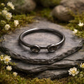 Anillo de plata Nexus de Wille Jewellery con 2 cuencos pequeños