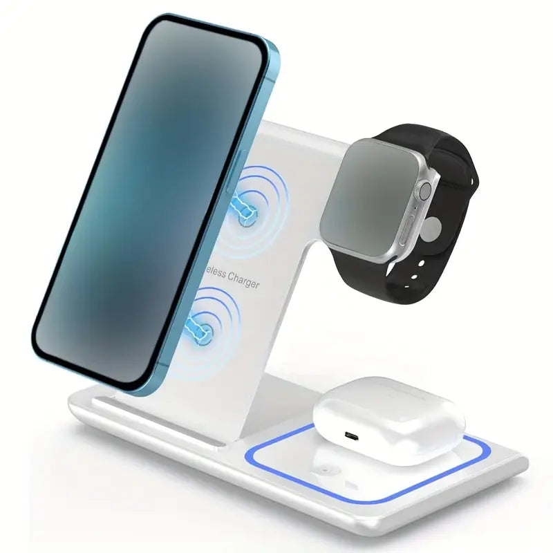 Cargador inalámbrico 3 en 1 para productos Apple "Blanco"