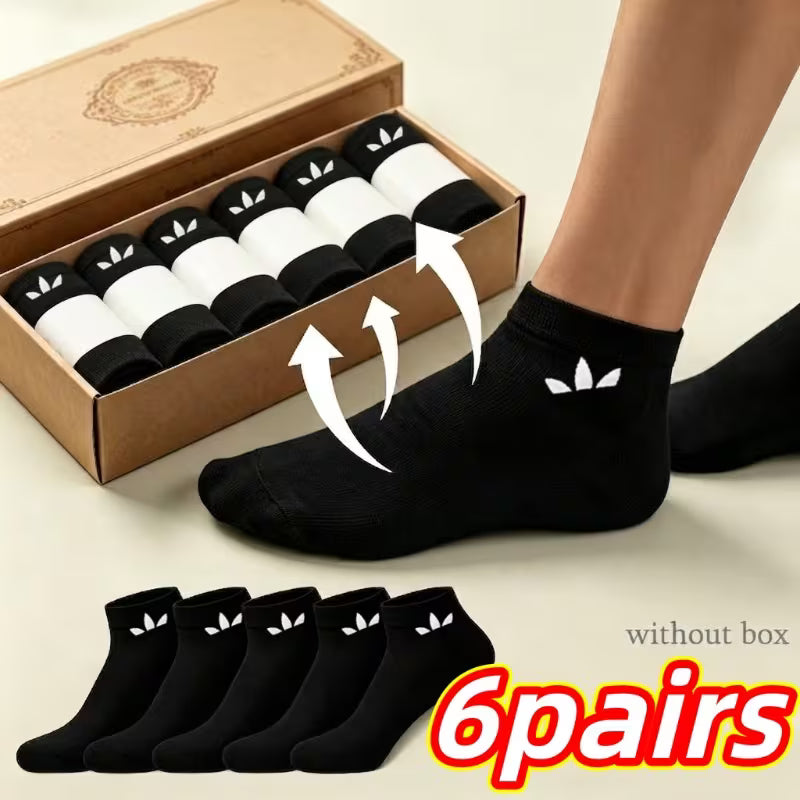 Unisex Åndbare Sokker 6 pak