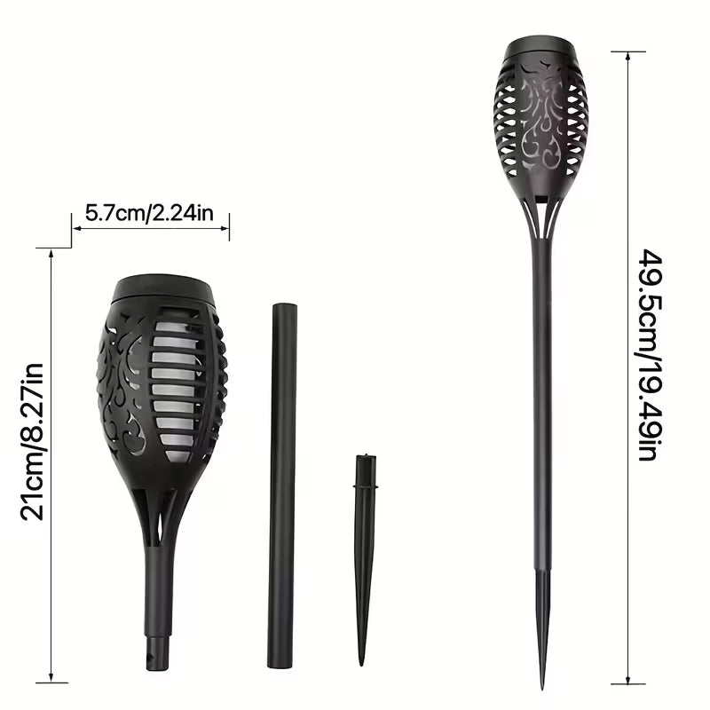 4 Mini linterna solar LED