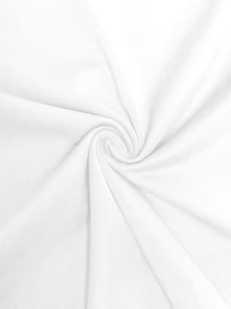 Hvid Dame T-shirt med V-hals