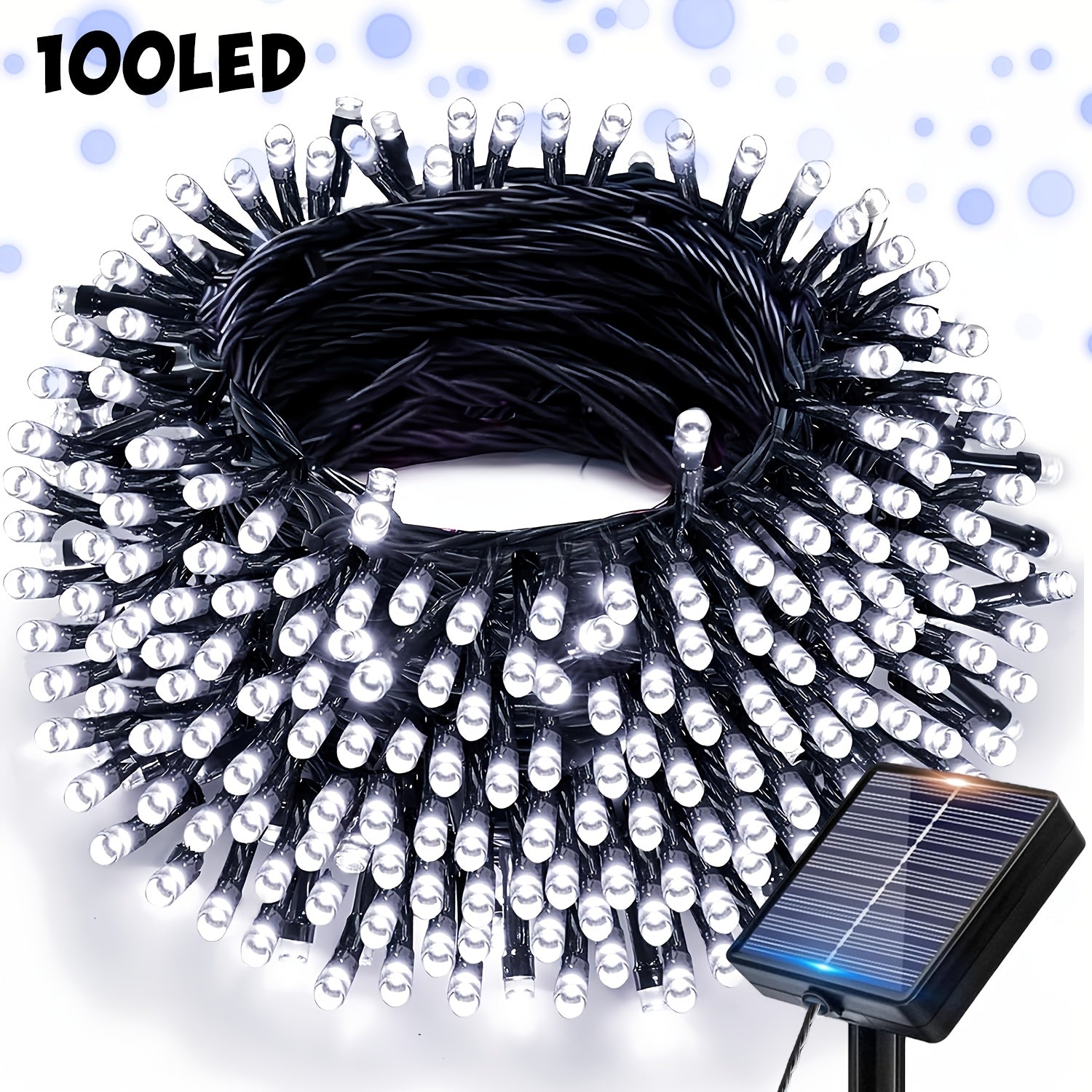 Udendørs solcelledrevet lyskæde, 100/300 LED