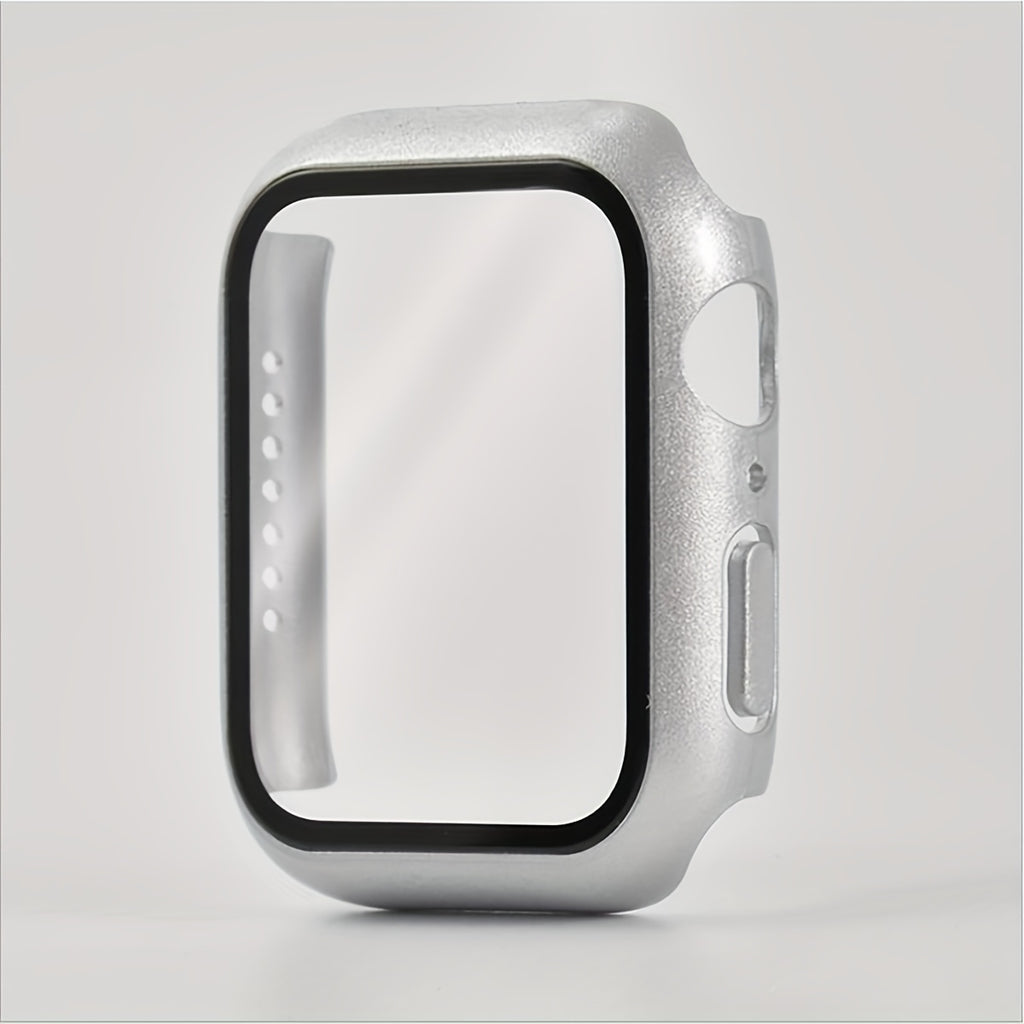 Protector de pantalla de cristal y funda para Apple Watch