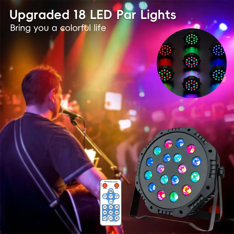 Focos Par RGB de cabeza móvil