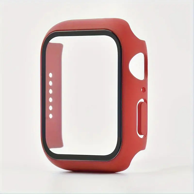 Protector de pantalla de cristal y funda para Apple Watch