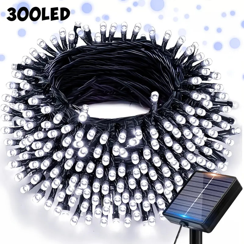 Udendørs solcelledrevet lyskæde, 100/300 LED