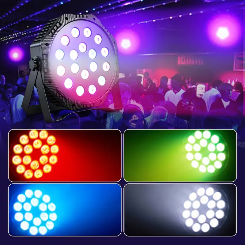 Focos Par RGB de cabeza móvil